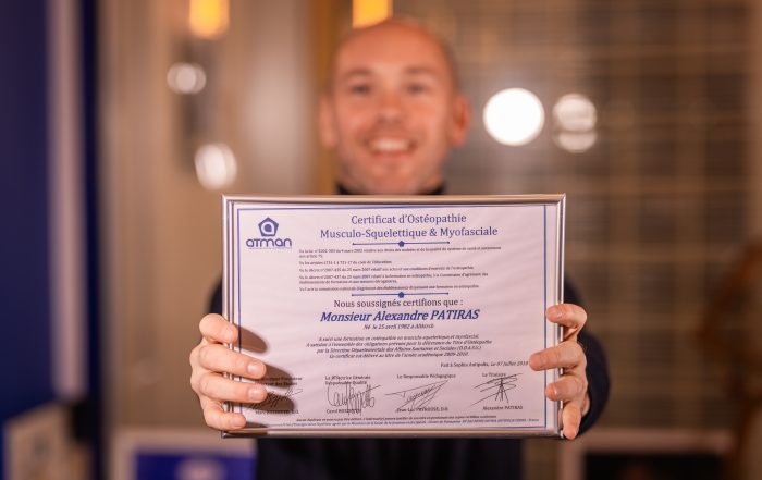 Les études en ostéopathie - Ostéopathe Montbéliard Alexandre Patiras